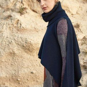 Crea Concept Black Wrap Sweater